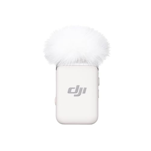 Image of DJI Mic 2 Transmitter (Pearl White), Wireless Microphone with Intelligent Noise Cancelling, 14-Hour Internal Recording, 6-Hour Battery, Magnetic Attachment, Bluetooth Microphone, YouTube, Vlogging