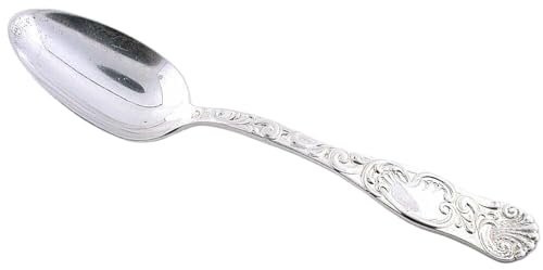 ANTIQUE JULIA STERLING 5 3/5 INCH SILVER .925 ORNATE SPOON