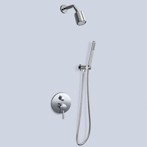 Kit de Douche à Encastrer Mitigeur Chaud Froid Robonneterie Or Brossé