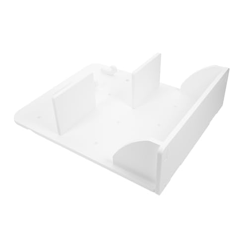 Cabilock Pegboard Desk Organizer Shelves Hooks No-Drill Office Storage DIY Gaming Wall Mount PVC-Wood Space-Saving Design