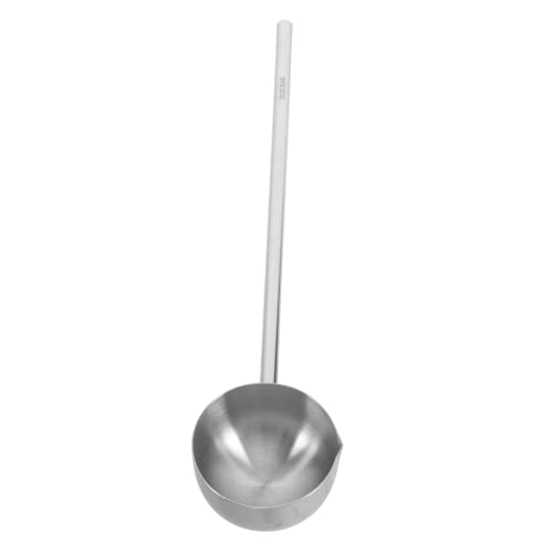 FUNOMOCYA Convenient Long Handle Ladle Soup Pot Milk Pan Sauce Spoon Seasoning Scoop Small Food Warmer Cooking Pan