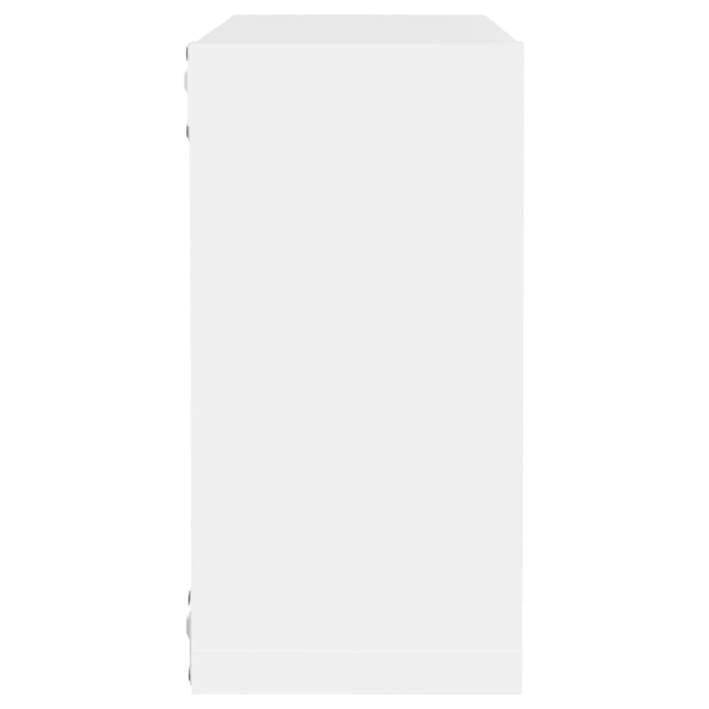 vidaXL 4X Würfelregal Wandregal Hängeregal Cube Lounge CD Regal Dekoregal Bücherregal Schweberegal Wandboard Regalwürfel Weiß 30x15x30cm