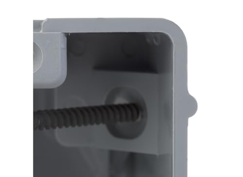Image of Southwire Electrical Box for Lighting Fixture, 50lb Ceiling Fan and 75lb Light Fixture Support, 22.5Cu with Depth Adjustment, 1 Gang, Gray, MSB22+