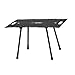kowaku Folding Table with Height Adjustment for Outdoor Use, Ideal for Gatherings and Picnics, Black