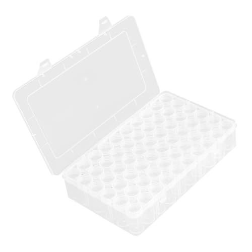 HOMSFOU Multi-function Storage Box Organizer Diamond Bead Storage Containers Craft Organizer for Earrings Nail Art Supplies