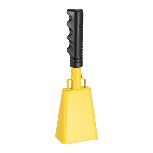 Cloche de vache pour match de football et mariage, métal jaune PATIKIL