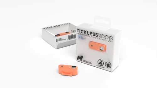 Tickless Mini Dog - chemikalienfreies, natürliches Floh- und Zeckenschutzmittel mit Ultraschall für Hunde - Heißer Pfirsich