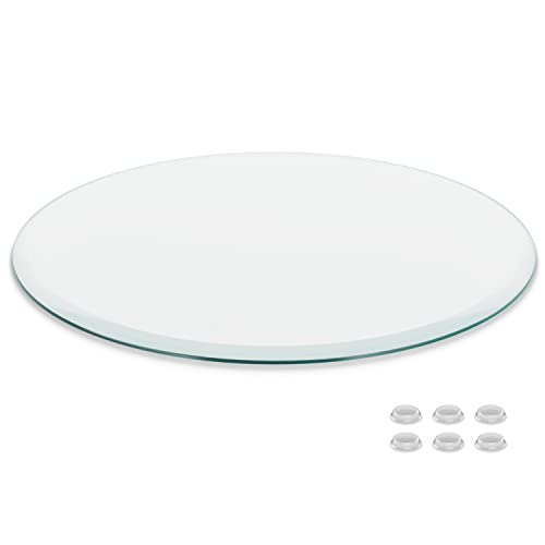16 inch Round Glass Table Top - Clear Tempered...