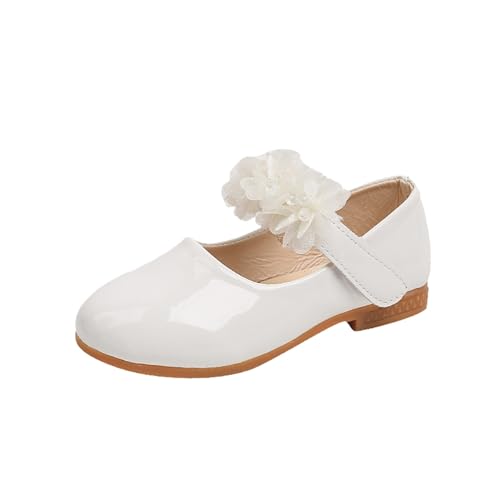 Toddler Girls Dress Shoes Cute Floral Strap Ballerina Flat Flower Girl Dance Party Princess Soft Sole Mary Jane Shoes