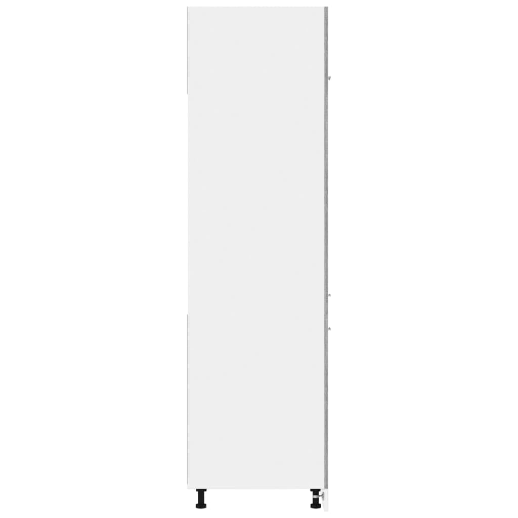 vidaXL Armadio per Frigo “Lyon” Grigio Sonoma 60x57x207 cm