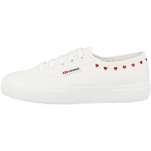 Image of Superga 2750-Cotu Classic Unisex Adult Low-Top Trainers, White opulent garden, 12 UK Child