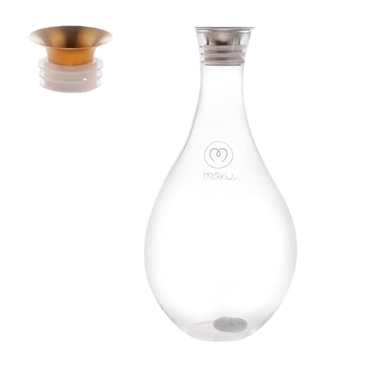 MAYU, Glass Water Pitcher Replacement + Golden Pouring Spout Upgrade Designed for Swirl Structured Water Device, 1.5 Liter Grade-A Glass, Stainless Steel, Dishwasher Safe, Swirl Base Not Included