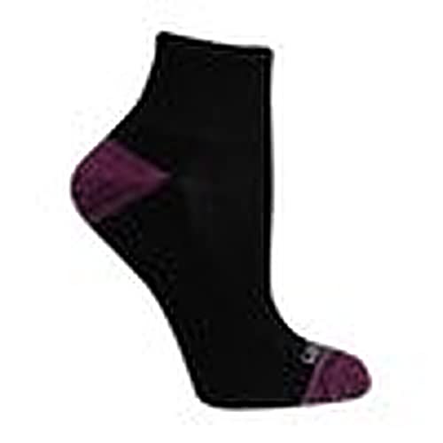 Fruit of the Loom Girls 6 Pack Everyday Active Ankle Socks, 4-10, Black Assorted
