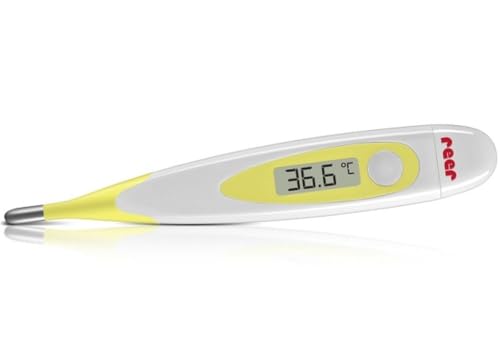 Reer 9844 Digitales Fieberthermometer mit flexibler Messspitze, gelb