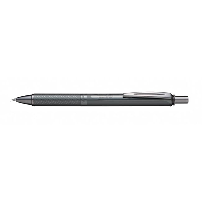 Bolígrafo retráctil Pentel Energel Sterling gris humo miniatura 2