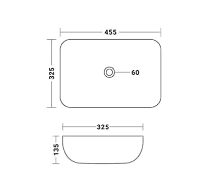 Image of OSOSAM Premium Designer Table Top Ceramic Wash Basin /Vessel Sink with Slim Rim for Bathroom (18 x 13 x 5.5 Inch) (Matte Green)