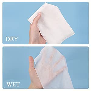 50 Sheets of Facial Tissue Ultra Soft Non-Woven Face Cleansing Wipes, Beauty Towel, Dry Wipes, Durable Face Makeup Remover, Multipurpose Napkins 8 * 8 Inches - Image 3