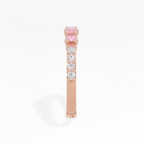 Image of U ARE 925 Sterling Silver 18K Gold and Rose Gold Plated Sparkling Three-Stone Ring | Gift for Women and Girls | With Certificate of Authenticity and 925 Stamp