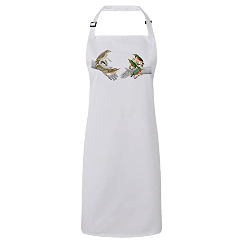 Tablier cuisine premium oiseaux protégez vos vêtements avec art