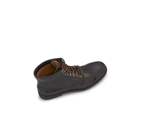Image of Frye Tyler Lace Up Boots for Men Crafted from Soft Vintage Leather with Blake Construction, Burnished Toe and Heel, and Rubber Inserts on Leather Soles - 5 inch Shaft Height