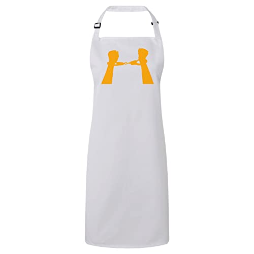 Tablier cuisine premium blanc Fabulous Menottes : l'esprit de la révolution culinaire