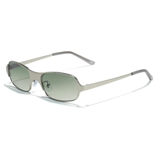 Lunettes de soleil rectangulaires vintage à verres dégradés bonbon