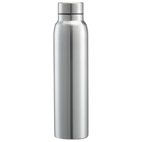 Nyutcwe Single Wall Stainless Steel Water Bottle, 1000ml Wide Mouth Camping Water Bottle, Large Capacity Leak Proof Sports for Gym, Travel, Sports Single Wall Stainless Steel Bott
