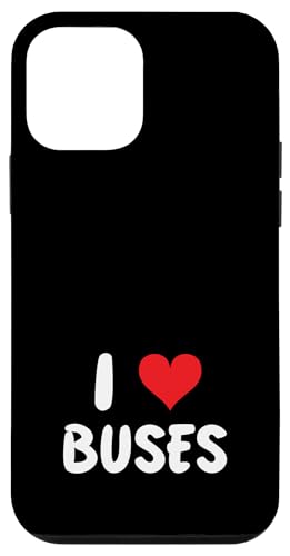 I Love Buses - Heart - Bus City Bus Transportation Driver �X�}�z�P�[�X iPhone 12 mini �p