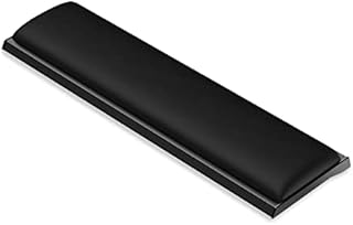 SUPMEGA 60% Keyboard Wrist Rest, Ergonomic Wrist Support Pad with Soft Memory Foam & Anti-Slip Metal Base, Compact Wrist Cushion for Office, Game, Computer (11.9×3.3×0.9in)