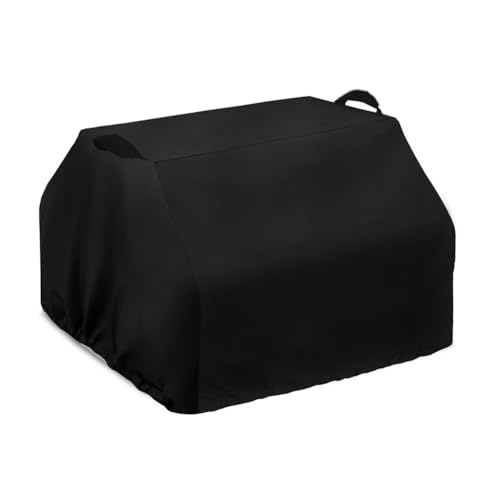 MeevrgR Copertura impermeabile per sabbiera in tessuto Oxford 210D con corde elastiche e manici per scavatrice di sporcizia, escavatore, sabbiera, 70 x 70 x 24 cm, nero