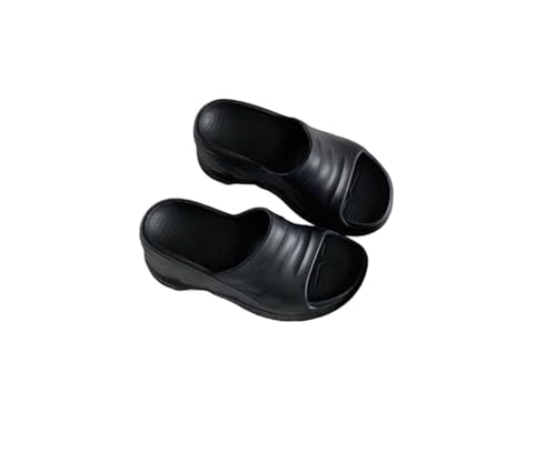 High heeled sandals Wide-soled, thick-soled slippers for heightening and lengthening legs