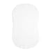 HALO® Sleep BassiNest® Sábana Bajera Ajustable 100% algodón para colchón Halo®, diseño de Sobres de Reloj de Arena, Color Blanco