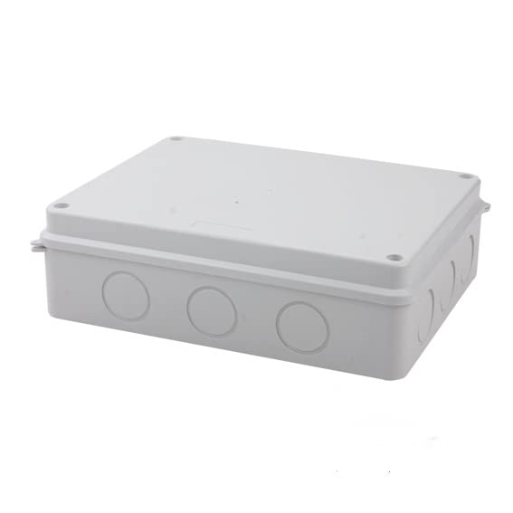KAMSTEALTH IP65/IP55 200X155X80 And 255X200X80 Waterproof Junction Box Electric Project Enclosure-Rectangle Power Case with Holes (255X200X80)-image-10