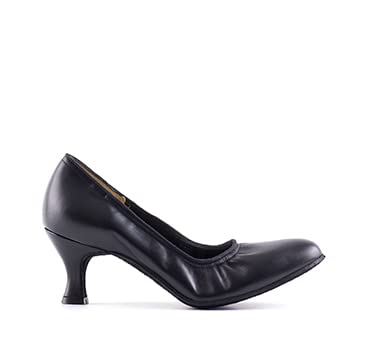 PAOUL - Promenade | Scarpe da Ballo Décolleté Donna col Tacco 1040_60R Vitello Nero, Danze Standard e Ballo Sociale