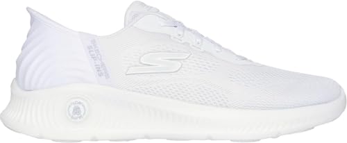 Skechers - Mens Go Walk Anywhere - Worldwide Slip On Shoes, Color White, Size: 10.5 M US4