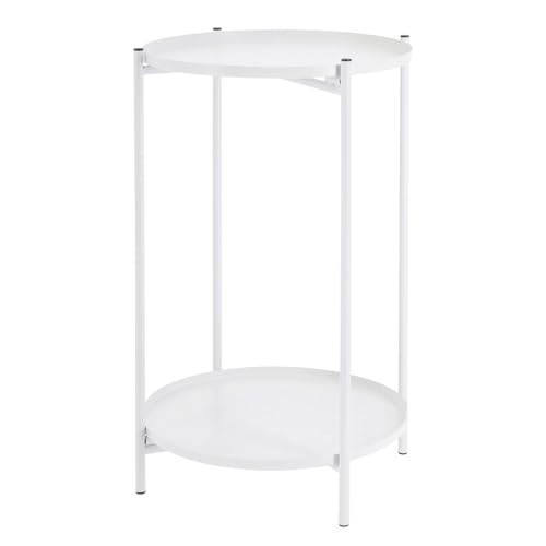 Meinposten Beistelltisch rund Couchtisch Telefontisch 28x48 cm...