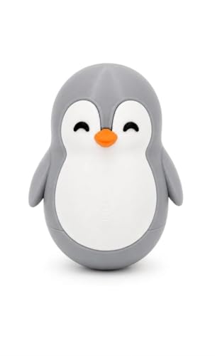 Image of Penguin Roly-Poly Toy, Tumble, Wobble, and Come Right Back (Gray and White) (Gray and White)