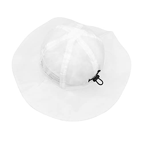 Kids Toddler Baby Sun Hat Breathable & Adjustable For Boy Girl Wide Brim Summer Outdoor Beach Hats Upf 50+ Sun Protection White #TOP2