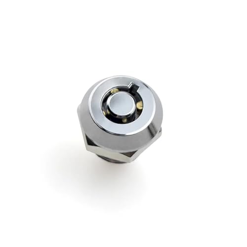 Mini serrure à pression cylindrique tête prune à ressort pour boîte lumineuse - 2