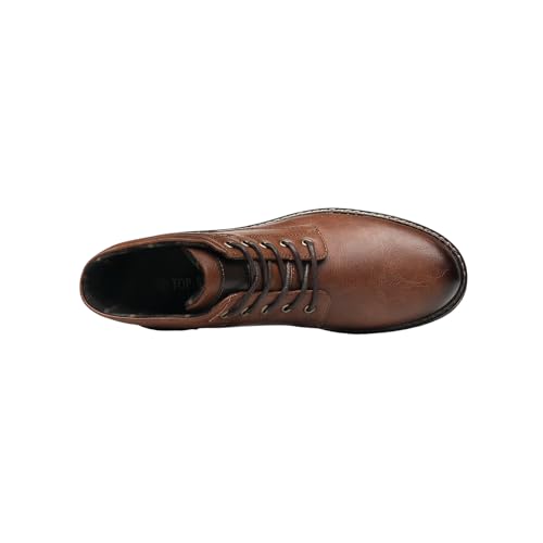Men’s Faux Leather Lace-Up Boots – Casual & Business Ankle Boots, Non-Slip Sole, Comfortable Winter Shoes for Work, Travel & Daily Wear - Image 5