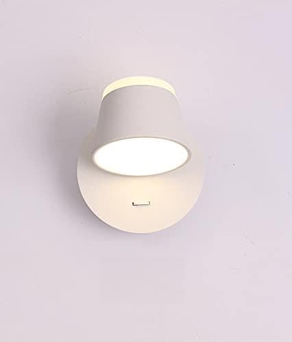 Applique murale LED moderne blanche 3 têtes orientables éclairage intérieur salon
