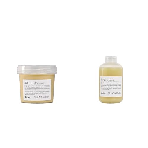 Davines NOUNOU Shampoo (250ml) & Mask (250ml) Duo, to Gently Cleanse and Treat Dry or Chemically Treated Hair, while Restoring Hydration, Softness, and Shine, (2 Piece Set)
