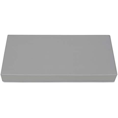 SuperKissen24. Small Mattress Euro Palett Seat Cushion Seat Pad - 80x40 cm - Seat cover for Garden Bench, Sofa or Swing - Outdoor/Indoor Pillow - Waterproof - grey Cover