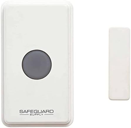 Miniatura 6 de Safeguard Supply Timbre de alerta de entrada con alarma ERA-DOOR con rango de 34 millas, sirena de 120 dB y kit estroboscópico intermitente - Timbre