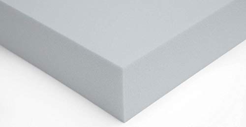 Cloe' Louis High Density Upholstery Firm Foam Rubber Sheet Cushion Replacement, Easy to Cut for Seats/Sofas/Dog Beds/Mattress (67cm X 67cm X 7.5cm)