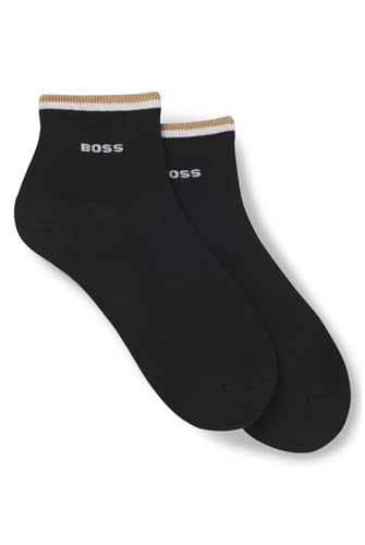 BOSS 2P SH Stripe CC Calcetines Cortos, Black1, 43-46 para Hombre