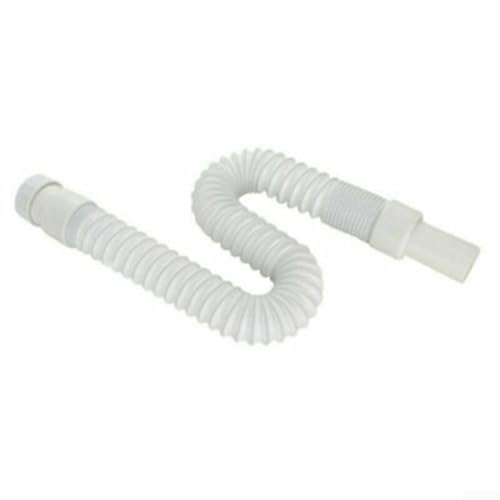 Solaughguy Sifón flexible de plástico para desagüe de fregadero, 36-80 cm, ajustable, tipo S, con alambre de acero inoxidable, para desagüe de lavabo de baño y cocina