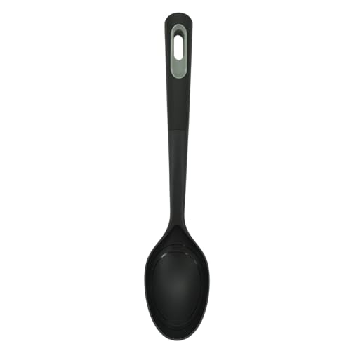 Fackelmann PRO Solid Spoon, Non-Stick Plastic Cooking Spatula, Heat-Resistant 200 Degrees, Utensil for Serving Mixing, Stirring & Serving, Home & Professional, Large Measurement Scooping Tool, 35 cm