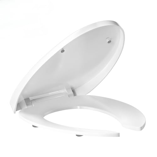 GDHeHKJi 18.9 Elongated Toilet Seat Soft Close Commercial Toilet Seat