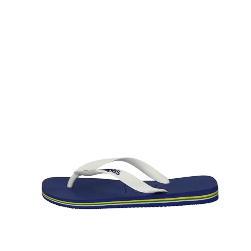 Havaianas, Unisex Adults, Brasil Logo, Flip Flop, Marine Blue, 6/7 UK